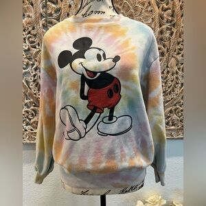 Disney Mickey Mouse Tie Dye Sweatshirt- size XS